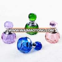 Wholesale  Perfume Oil Crystal Bottle Small 8ml Beautiful Luxury Empty Crystal Glass Perfume Bottles for Sale