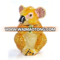 Small Lovely Koala Shaped Animal Metal Crystal Souvenir Gift Products