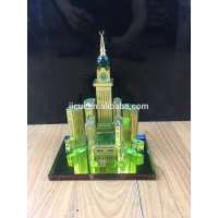 Crystal Makkah clock model for Islamic wedding Souvenir gift