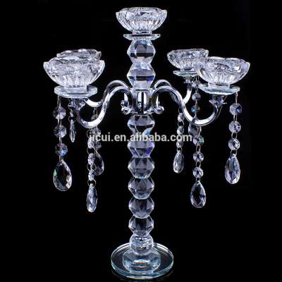 Table decoration for wedding glass candleholder