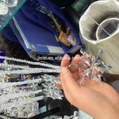 Crystal Snowflake Christmas Ornaments For Hanging Decoration