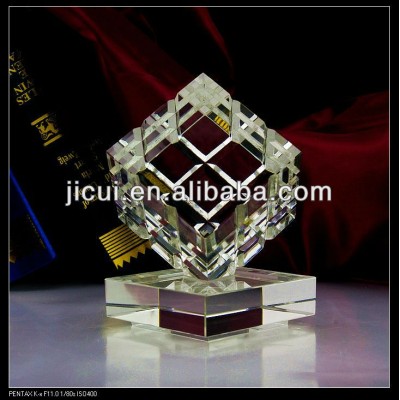 bueaty magic cube crystal trophy