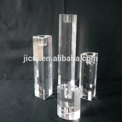 Hot Sale !!! Upscale crystal cube candle holder for tea light candle holder Centerpieces JKC-0003