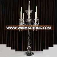 Top sale wedding 9 arms crystal candelabra candle holder for wedding on sale